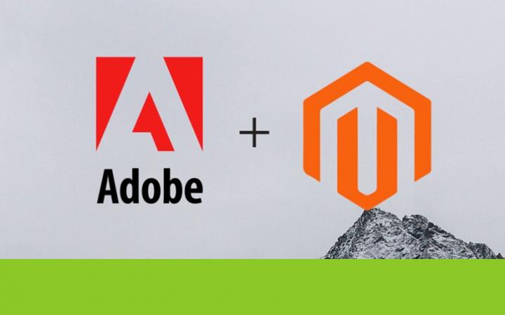 Logo's van Adobe en Magento