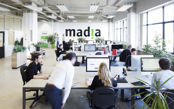 het kantoor van madia