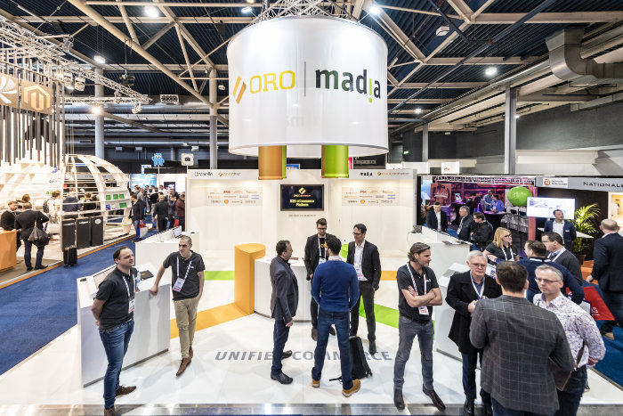 Een foto van de stand van Madia op de webwinkel vakdagen 2019