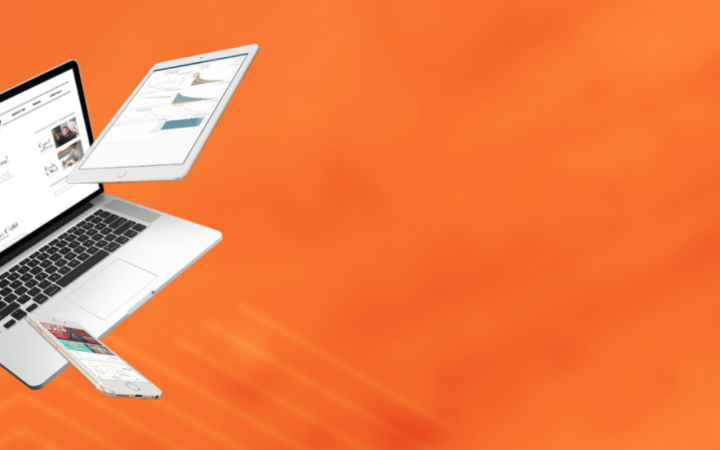 Een afbeelding van een laptop met Magento 2.3.1 en de Adobe Commerce Cloud