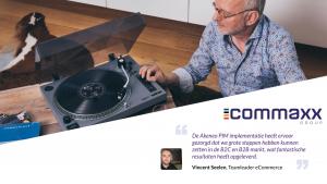 man bij lp speler met quota van commaxx e-commerce manager vincent seelen