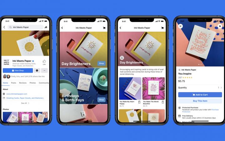 facebook shops mock ups