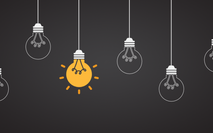 early adopter e-commerce banner met verschillende lampjes waarvan er 1 brand.