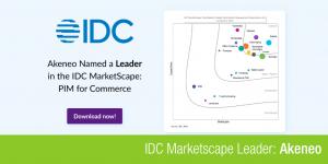 IDC Marketscape Banner voor Akeneo