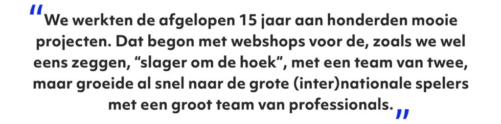 Quote over de groei van Madia door het Magento partnership